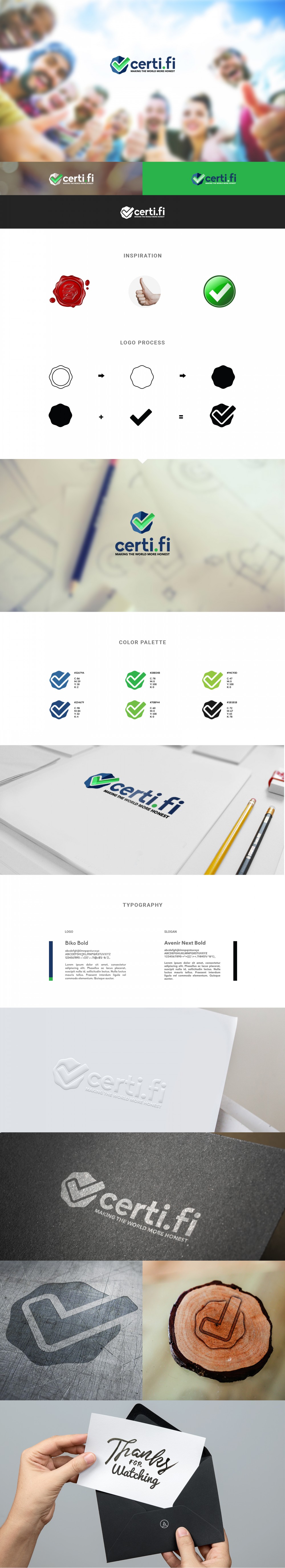 Branding, UX/UI Design for Certi.fi